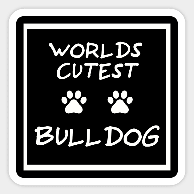 Worlds cutest dog product designs Sticker by GOTOCREATE